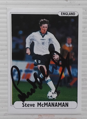 Steve McManaman Englanti signed