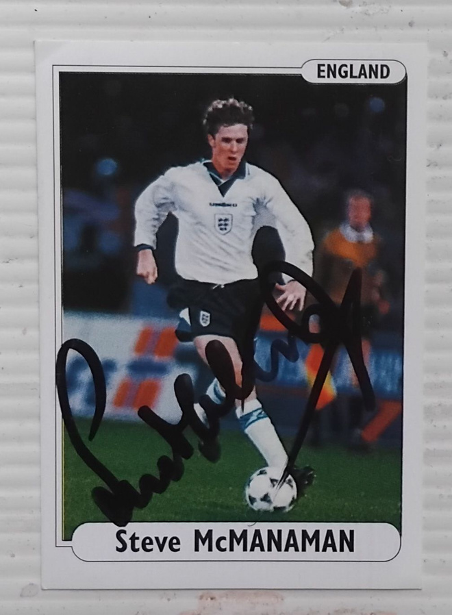 Steve McManaman Englanti signed