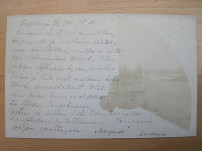 VANHA Postikortti Takaharju Punkaharju 1904