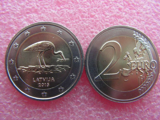 *** Latvia 2 euro 2015 Haikara,UNC ***