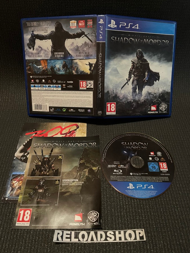 Middle Earth Shadow of Mordor PS4