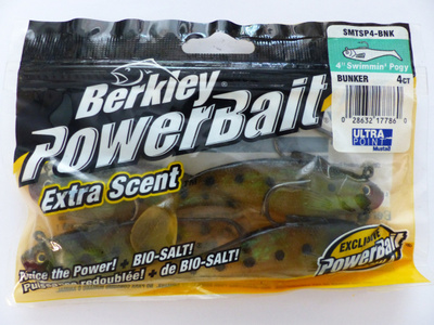 BERKLEY POWERBAIT 4" Swimmin Pogy Väri: Bunker