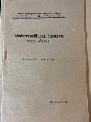 Elintarvikepolitiikka Suomessa sodan aikana