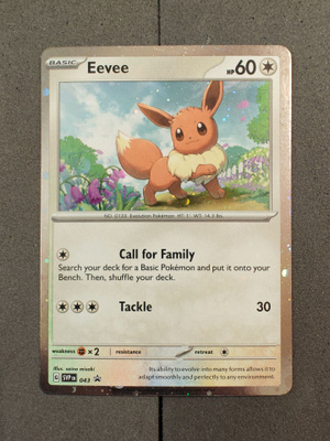 Eevee SVP043 Cosmo Holo Black Star Promo