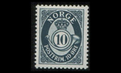 Norja 353 ** Postitorvi 10 öre (1950)