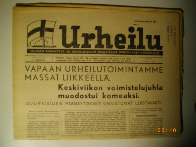 Urheilu lehti Nro 27A/1947 (9.11)