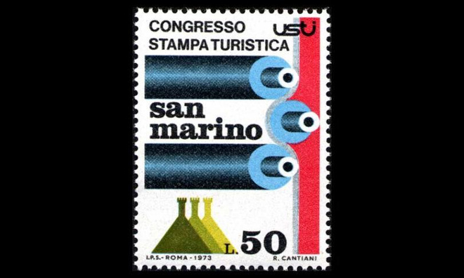 San Marino 1027 ** Matkailulehdistö-kongressi (1973)