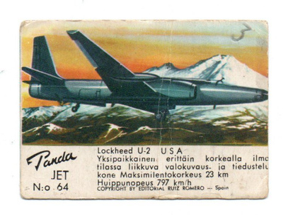 Purkkakuva Panda n:o 64 LOCKHEED U-2 USA