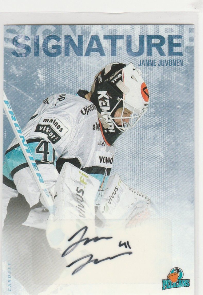 2016/17 Cardset Signature Janne Juvonen , Pelicans