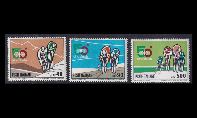 Italia 1231-3 ** Giro d Italia pyöräilykilpailu (1967)