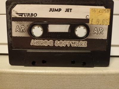 Jump Jet Commodore 64 Turbo Anirog software, kasetti, L