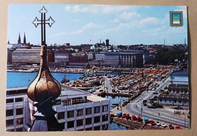 Helsinki, näkymä Uspenskista Kauppatorille, ei p.