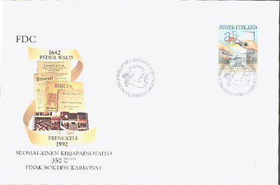 1992 kirjapainotaito FDC