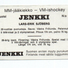 Purkkakuva MM-Jääkiekko n:o 34 LARS-ERIK SJÖBERG - pikkukuva 2