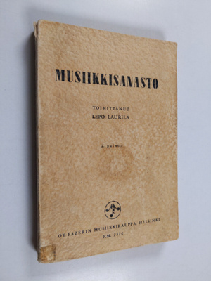 Walter Appelqvist : Musiikkisanasto
