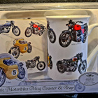 Classic Motorbike Mug coaster and Tray - setti - pikkukuva 1