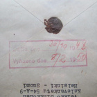 R-Helsinki kuori 1948 Tsekkiin tullin ja tuloleimoin - pikkukuva 3