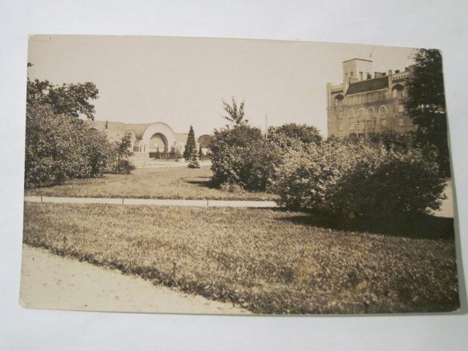 Postikortin Alkup.Mallikappale Viipuri 1920-l Rautatie Asema