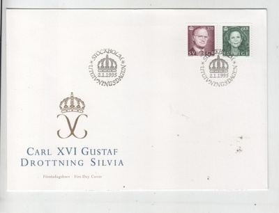 Ruotsi FDC 1995 kuninkaalliset