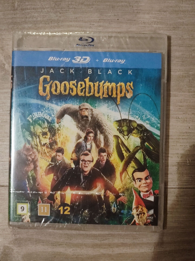 Goosebumps 3D UUSI BLU-RAY Jack Black