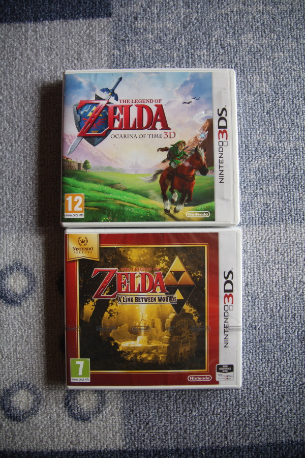 3DS : Zelda Link Between Worlds + Zelda Ocarina of Time 3D