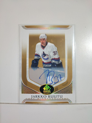 2020-21 SP Signature Edition Legends #196 Jarkko Ruutu