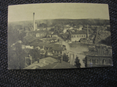 Valkeakosken paperitehdas. Vanha kulkematon kortti.