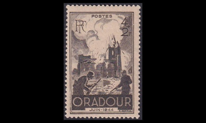 Ranska 734 ** Oradour-sur-Glane joukkomurha (1945)