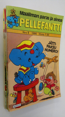 Pellefantti 1986 vuosikerta (puuttuu numerot 9,10,11,12)
