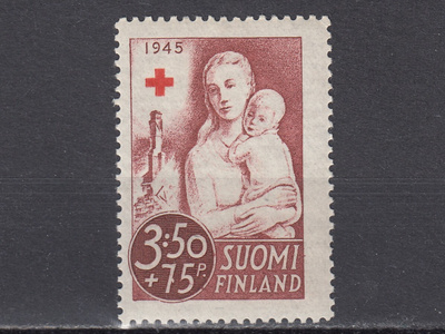 1945 Lape 293 Punainen Risti - Äiti ja lapsi *