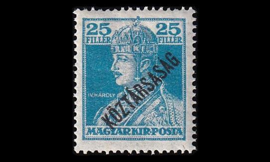 Unkari 239 * Kaarle IV 25 f pp (1918)