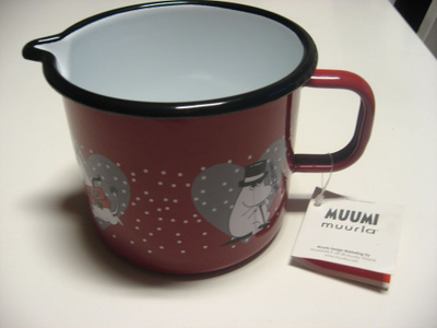 Muurla Muumi Sydän emalikannu 1,3l (2013-2014)
