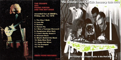 THE CRAMPS live cbgb`s friday 13.1.1978