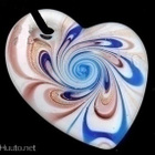 1399 .. Murano Kaunis Lampwork Taidelasi .. Kaulakoru - pikkukuva 1