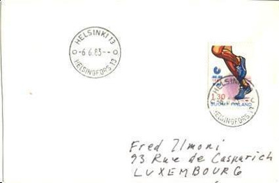 POSTILÄHETYS HELSINKI-LUXENBOURG LOISTOLEIMA