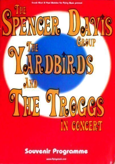 SPENCER DAVIS, YARDBIRDS, TROGGS  nimikirjoitukset