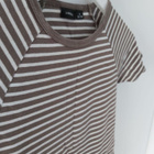 Lyhythihainen slim-fit t-paita rusk/valk koko S - pikkukuva 4