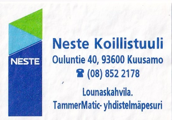 Kuusamo,  Neste Kollistuuli , 4/8
