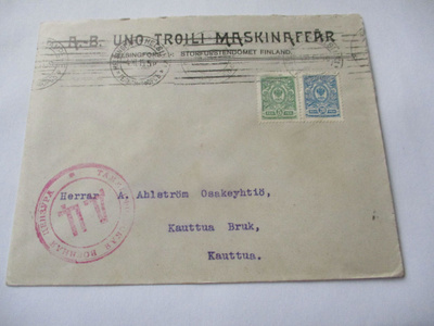 1915 Hki Storfurstendomet Finland sens liikekuorella