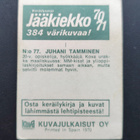1970-71 Williams #77 Juhani Tamminen Rookie Suomi - pikkukuva 2