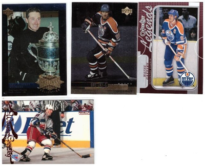 4 x WAYNE GRETZKY ErikoisKortteja Kings, Oilers, Rangers