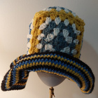 Alina´s Handmade käsin virkattu hattu moniväri - pikkukuva 1