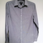 H&M MAN, miesten harmaa kauluspaita (S-koko) - pikkukuva 1
