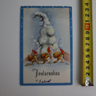Vintage joulukortti kulkenut - pikkukuva 2