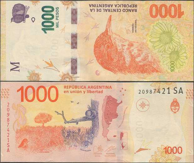 Argentiina Argentina 1000 Pesos 2022 (P-366d) UNC