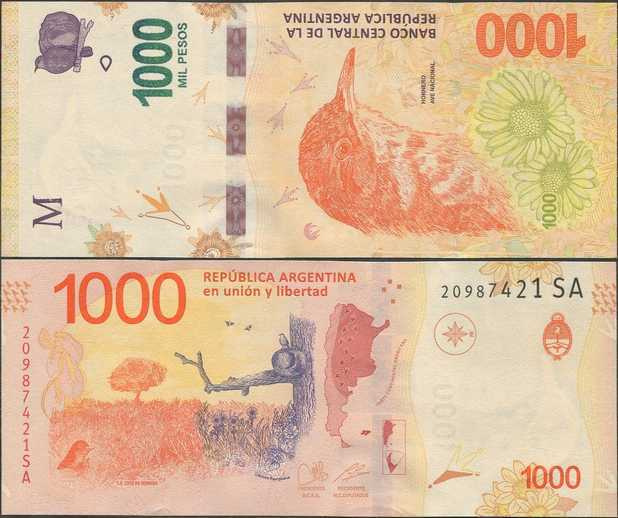 Argentiina Argentina 1000 Pesos 2022 (P-366d) UNC
