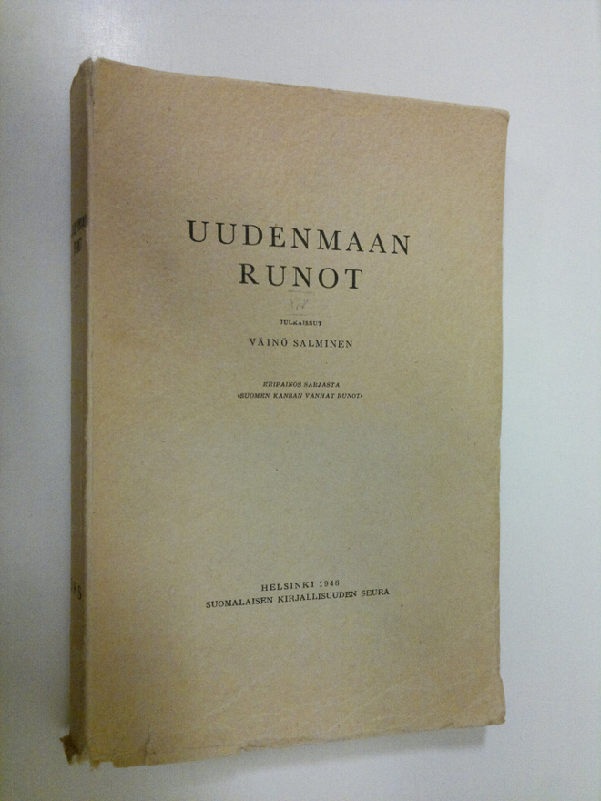 Heliä-Kaarina Salminen : Uudenmaan runot : toisinnot 1-2856