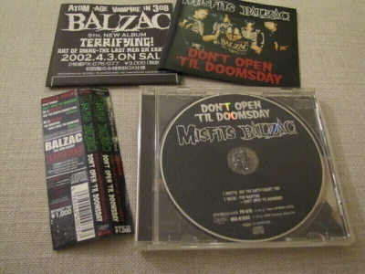 Misfits Balzac don't open til doomsday cds japani obi liite