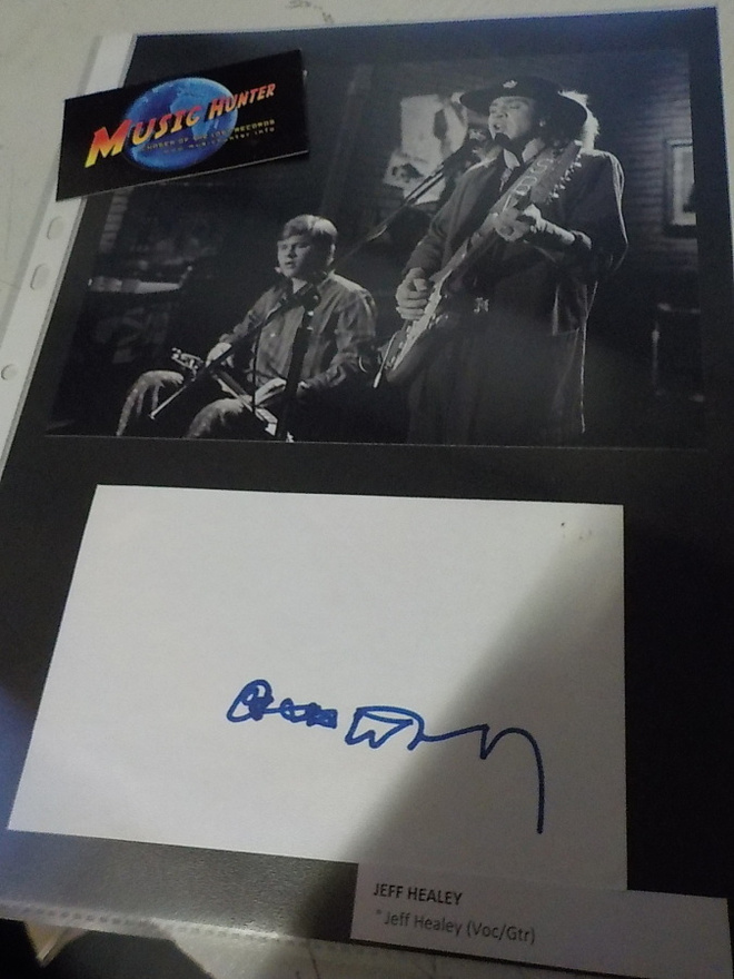 JEFF HEALEY NIMIKIRJOITUS + KAKSI PROMOKUVAA
