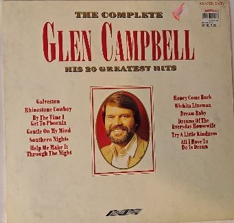 Glen Campbell LP Complete His 20 Greatest hits 1989